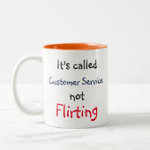 Klantenservice Tweekleurige Koffiemok (Links)
