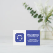 Klantenservicemedewerker | Headset Visitekaartje (Staand voorkant)