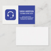 Klantenservicemedewerker | Headset Visitekaartje (Voorkant / Achterkant)