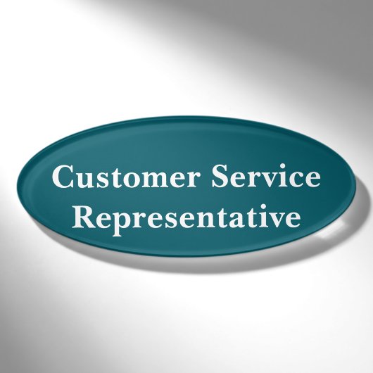Klantenservicemedewerker Magnetische Badge (Voorkant)