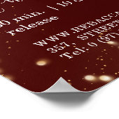 Klantenspecifiek kerstlampje Poster (Hoek)