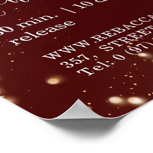 Klantenspecifiek kerstlampje Poster (Hoek)