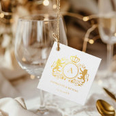 Klantenspecifiek Logo-monogram bruiloft Bedankjes Labels