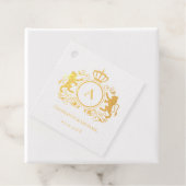 Klantenspecifiek Logo-monogram bruiloft Bedankjes Labels (Met doos)