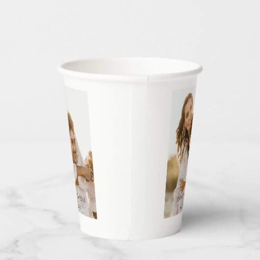 Klantenspecifieke fotobruiloft papieren bekers (Rechts)