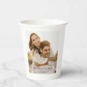 Klantenspecifieke fotobruiloft papieren bekers (Voorkant)