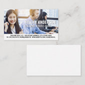 Klantensupportteam werkzaam op kantoor visitekaartje (Voorkant / Achterkant)