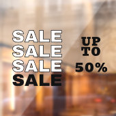 Klantentegen SALE Raamsticker (Vel 2)