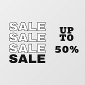 Klantentegen SALE Raamsticker (Vel)