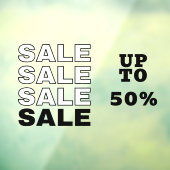 Klantentegen SALE Raamsticker (Vel 3)