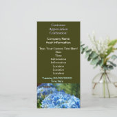 Klantenwaardering: feestdag! uitnodigingskaart (Staand voorkant)