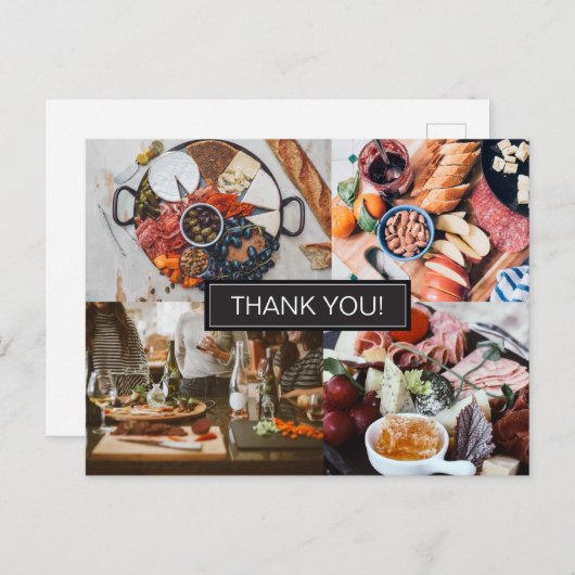 Klantenwaardering Foto's Catering Business Briefkaart (Voorkant / Achterkant)