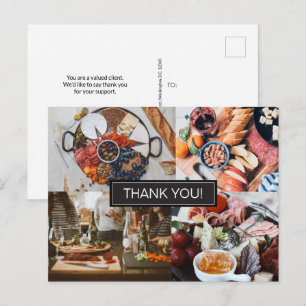Klantenwaardering Foto's Catering Business Briefkaart