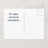 Klantenwaardering Groen Gras Dank U Briefkaart (Achterkant)