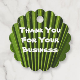 Klantenwaardering groen palm Leaf Business Bedankjes Labels