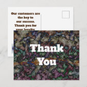 Klantenwaardering kleurrijke mozaïek Hartelijk dan Briefkaart (Voorkant / Achterkant)