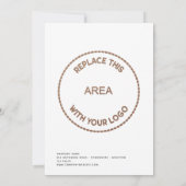 Klantenwaardering Logo zakelijke feestdag Kaart (Achterkant)