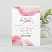 KLANTGEBOORTEDAG OKTOBER Toermalijn Waterverf Geod Kaart (Staand voorkant)