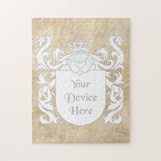 Klantgericht Heraldisch Schild Legpuzzel (Verticaal)