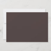 Klantgerichte Bruiloft Minimalistische Herfst Brui Bedankkaart (Achterkant)