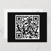 klantgerichte code QR Briefkaart (Voorkant / Achterkant)