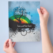 Klantgerichte de Boom van de Regenboog van Grunge Flyer (Hand)