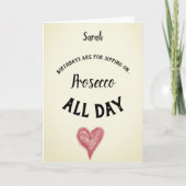 Klantgerichte de Verjaardagen van Prosecco Kaart (Voorkant)