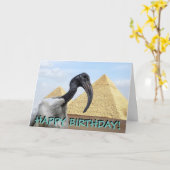 Klantgerichte de verjaardagskaart van de ibis kaart (Gele Bloem)