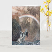 klantgerichte notecard, de Meisjes van Rackham Kaart (Gele Bloem)