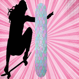 Klantglitter Girly zeemeermin chic Persoonlijk Skateboard