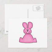 KLANTMARSHRABBITPINK BRIEFKAART (Voorkant / Achterkant)