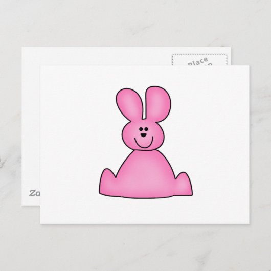 KLANTMARSHRABBITPINK BRIEFKAART (Voorkant / Achterkant)
