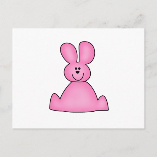 KLANTMARSHRABBITPINK BRIEFKAART (Voorkant)