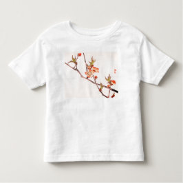 KLANTNAAM BABY GIRL T SHIRT MET CHERRY BLOSSOMS