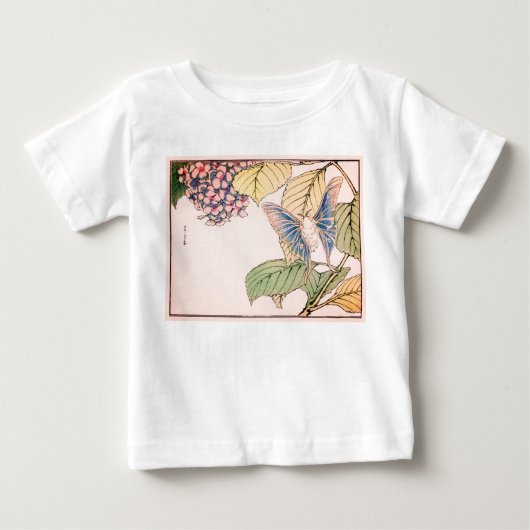 KLANTNAAM BABY T-SHIRT JAPANESE AFDRUKBUTTERFLY (Voorkant)