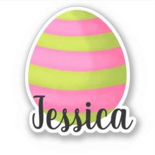 KLANTNAAM EENVOUDIGERE EGG STICKER