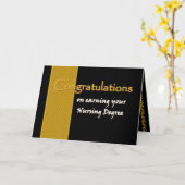 KLANTNAAM Gefeliciteerd - Verpleeggraad Kaart (Gele Bloem)