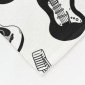 Klantnaam muziekinstrumenten fleece deken (Hoek)