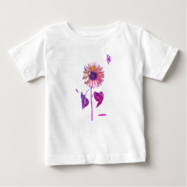 KLANTNAAM ZONLOWER BABY T-Shirt VOOR MEISJES