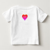KLANTNAAM ZONLOWER BABY T-Shirt VOOR MEISJES (Achterkant)