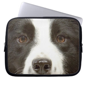 Klantophoes voor Collie-laptop aan rand Laptop Sleeve