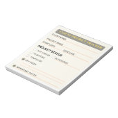 Klantproject Tracker Notitieblok (Linkerzijde)