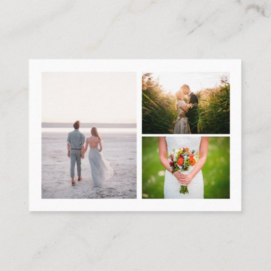 Klantspecifiek 4 foto visitekaartje (Achterkant)
