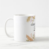 Klantspecifiek, bloemig "Bruiloft-Planning-Mok" Koffiemok (Links)