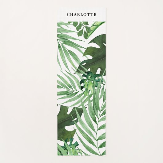 Klantspecifiek, botanisch, palm yogamat (Voorkant)