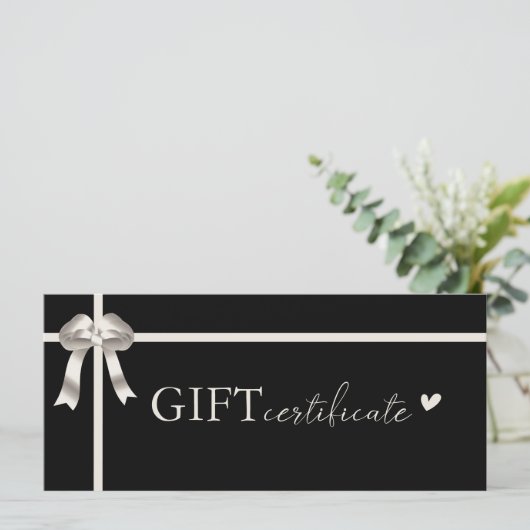 Klantspecifiek Business Gift Certificaat (Staand voorkant)