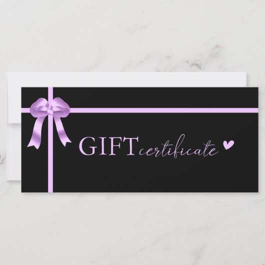 Klantspecifiek Business Gift Certificaat (Voorkant)
