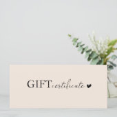 Klantspecifiek Business Gift Certificaat (Staand voorkant)