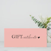Klantspecifiek Business Gift Certificaat (Staand voorkant)