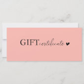 Klantspecifiek Business Gift Certificaat (Voorkant)